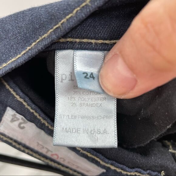 Pistola Dark Blue Stretch Skinny Mid Rise Jeans Size 24 - Picture 5 of 5